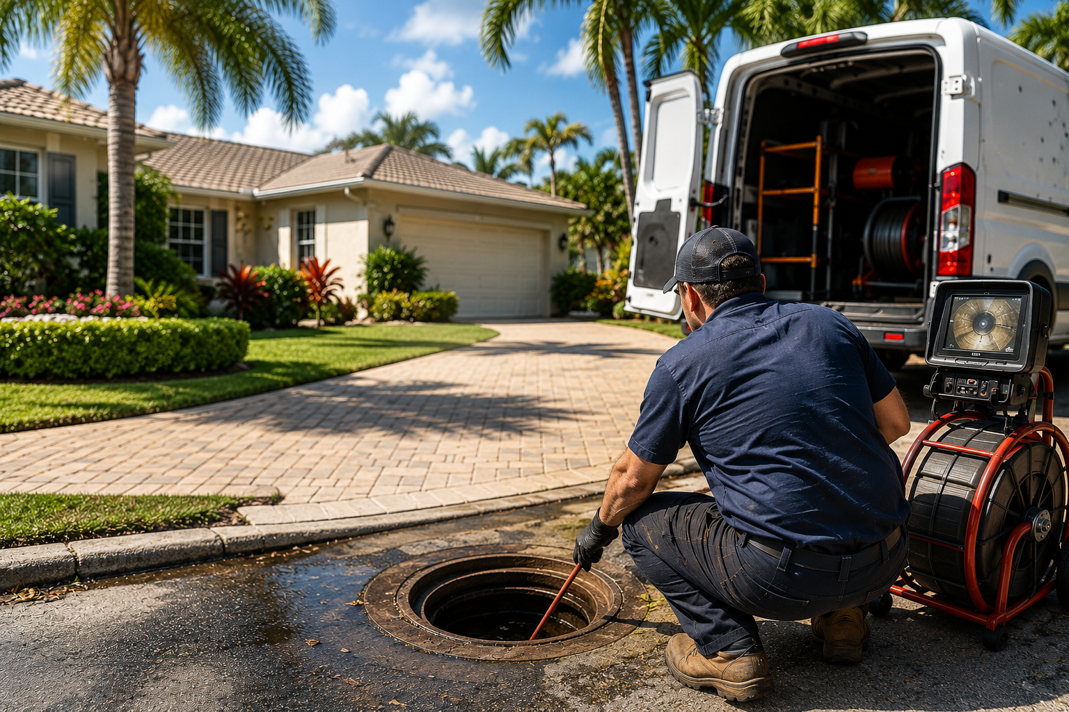 Main sewer line cleaning service in Pompano Beach