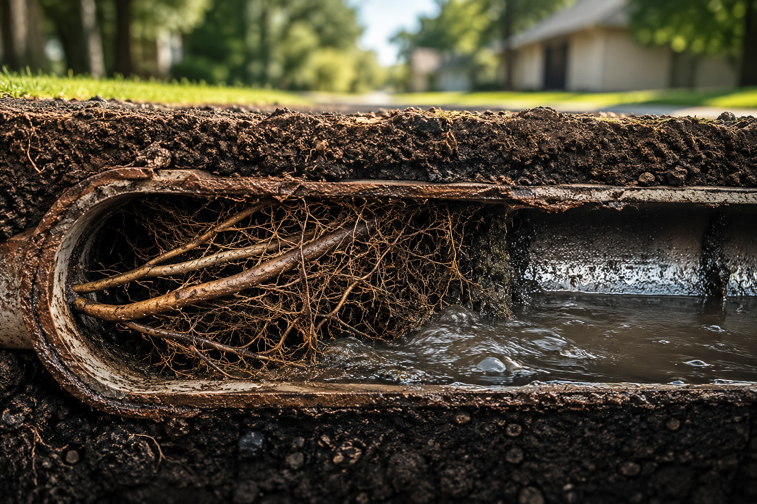 Root intrusion removal service in Pompano Beach