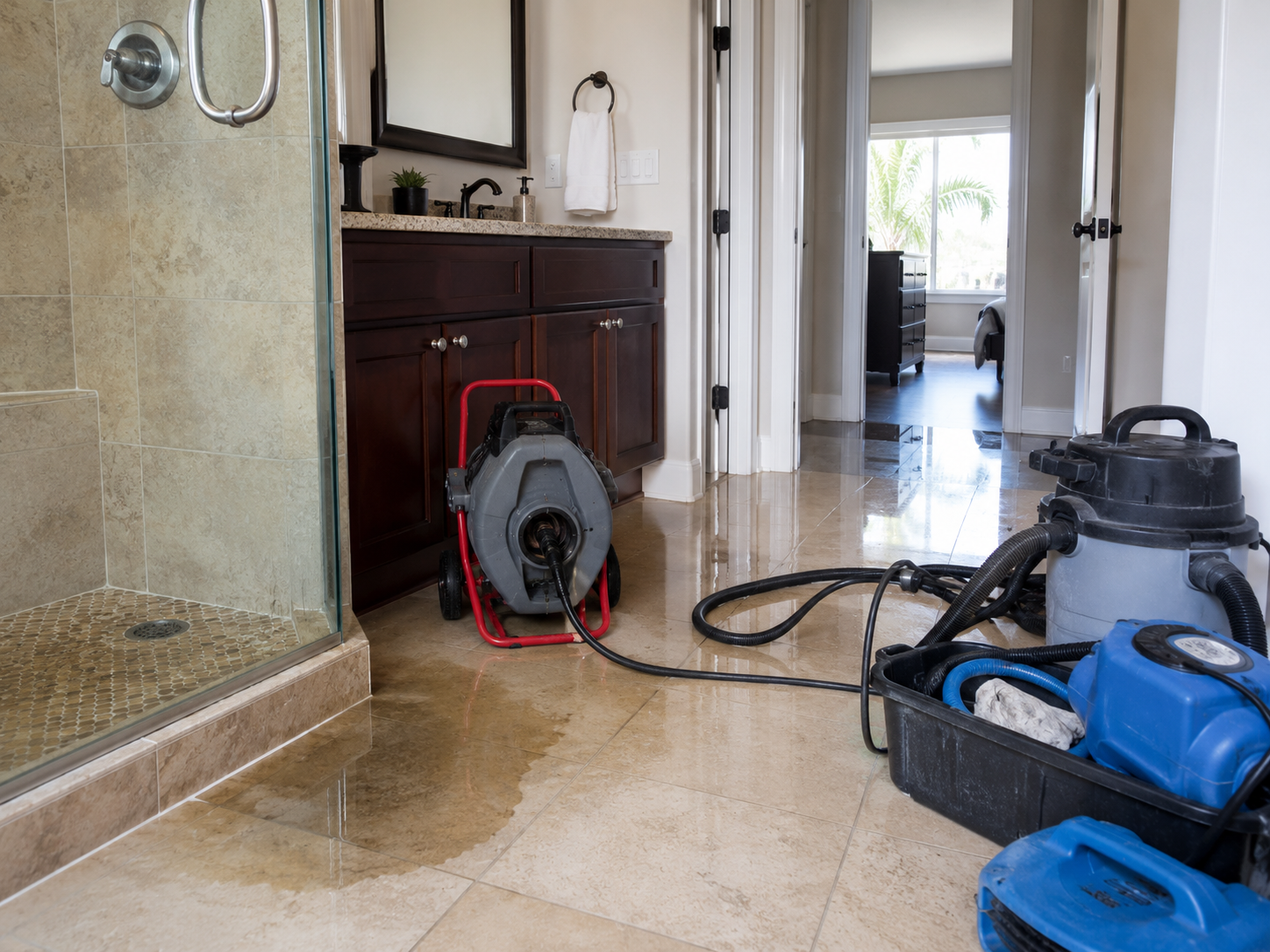 Sewer backup cleaning service in Coral Springs
