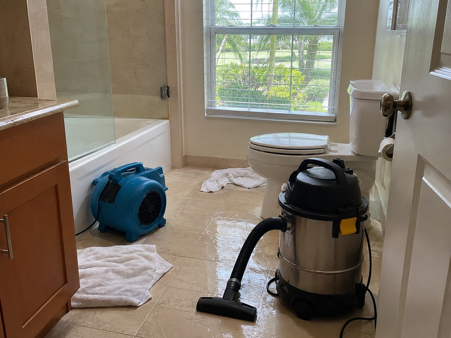 Overflowing toilet repair service in Coral Springs