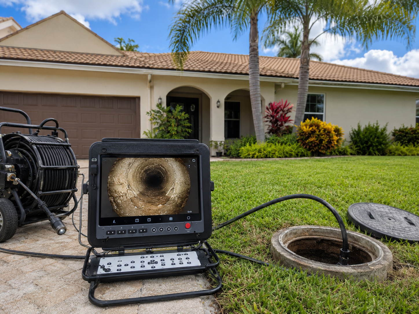 Sewer camera inspection service in Coral Springs