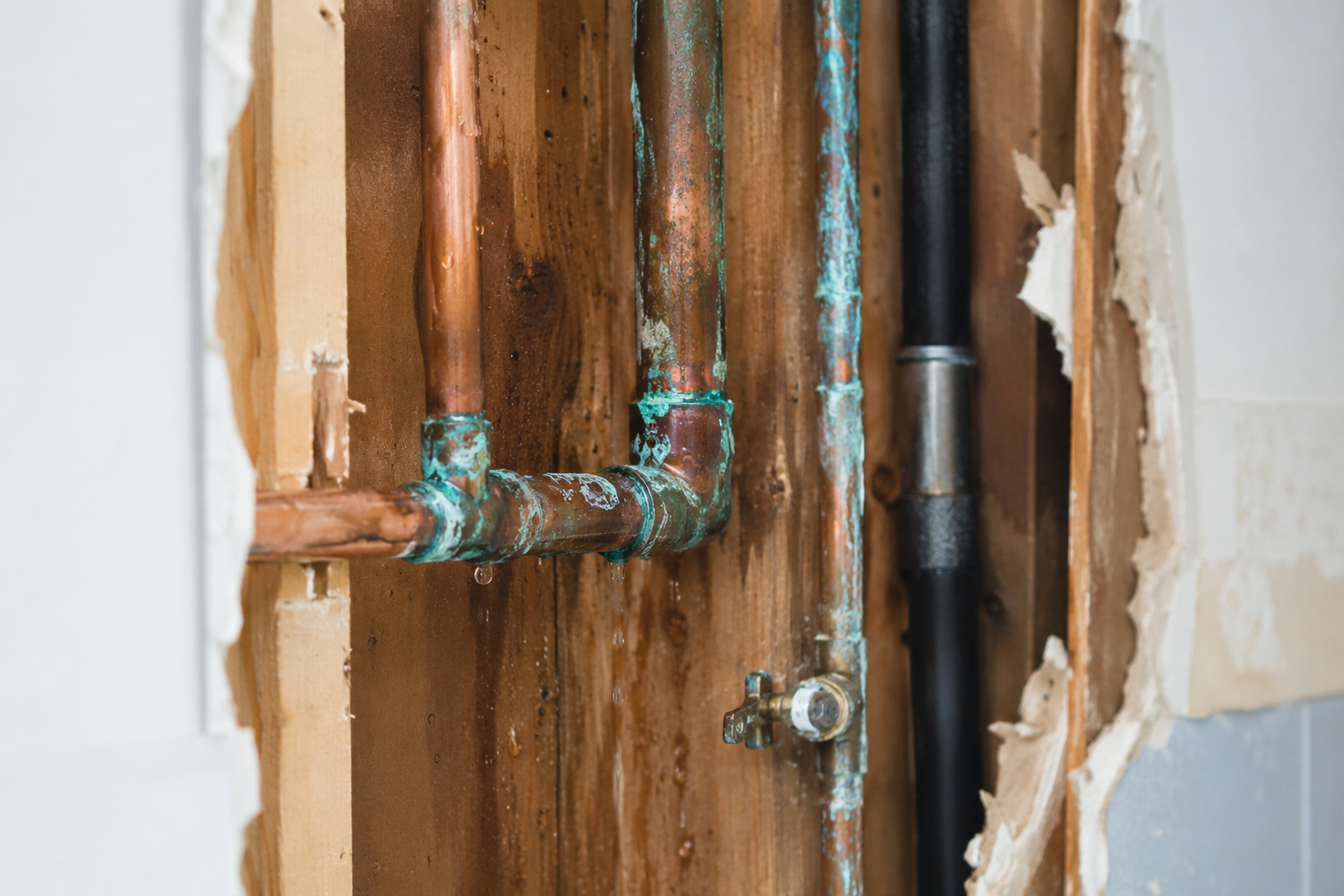 Corroded pipe repair and leak detection in an older Pompano Beach home