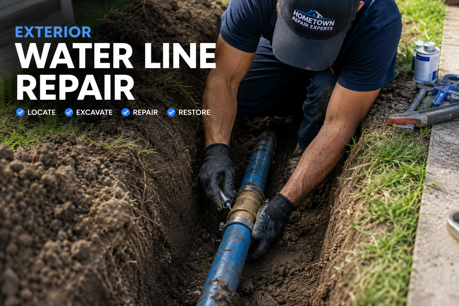 water line excavation in pompano beach florida