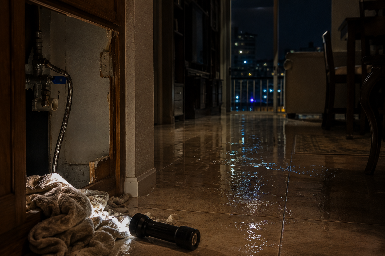 After hours plumbing emergency in Fort Lauderdale home