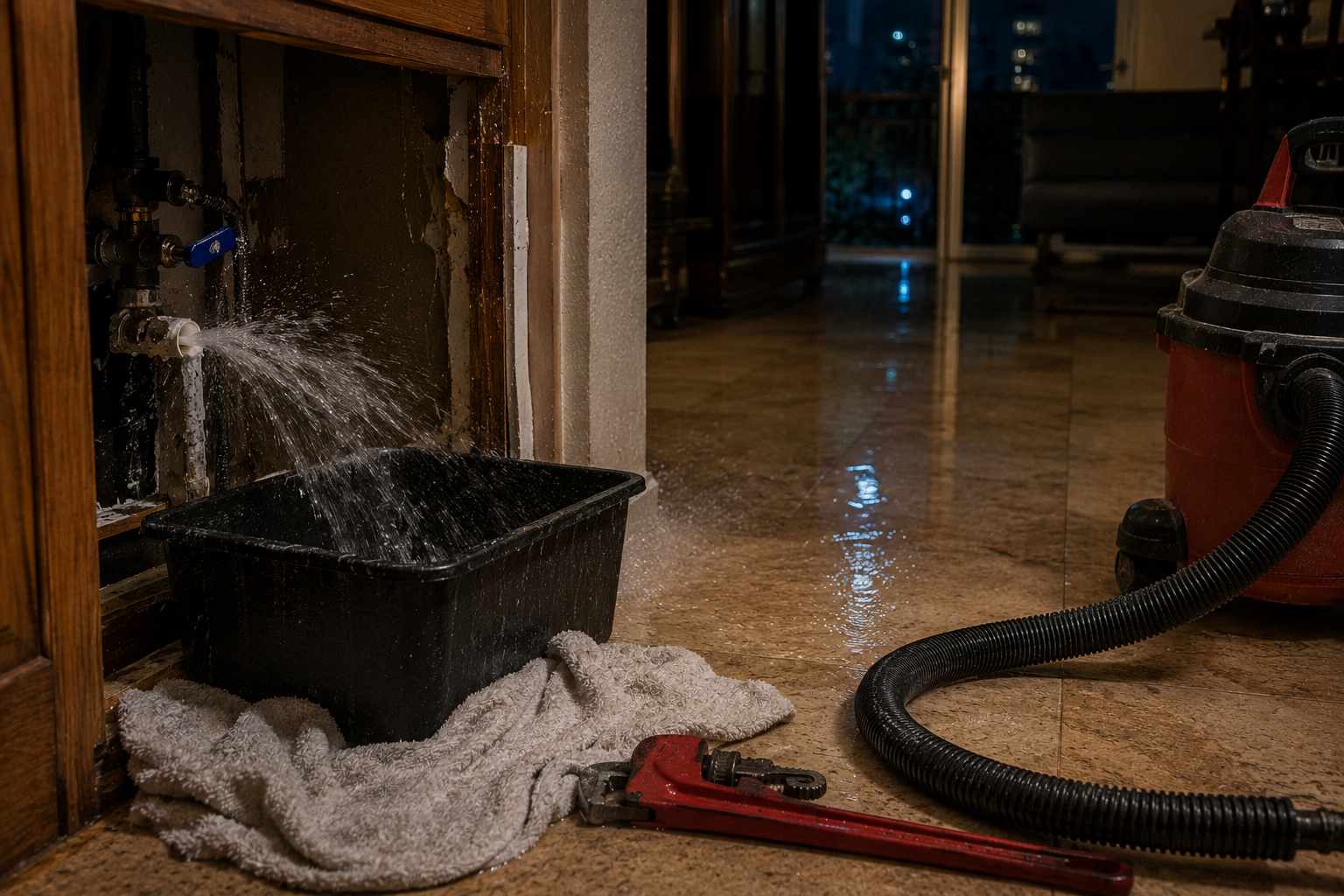 Burst pipe repair emergency in Fort Lauderdale home or condo