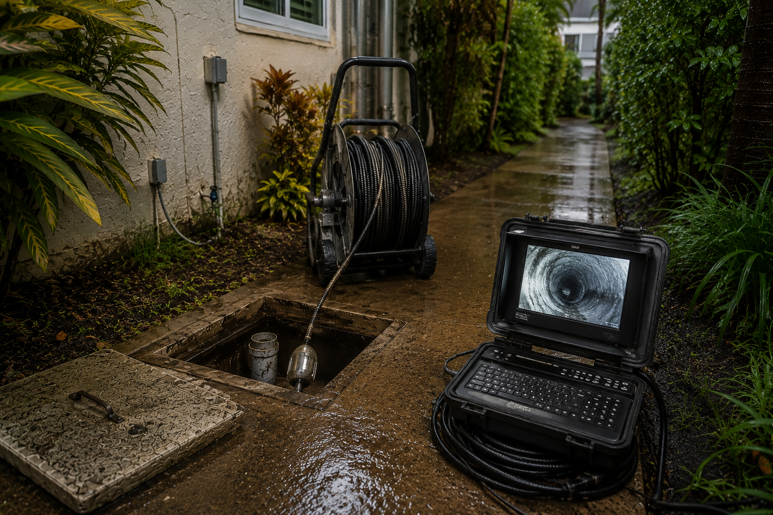 Sewer camera inspection service in Fort Lauderdale