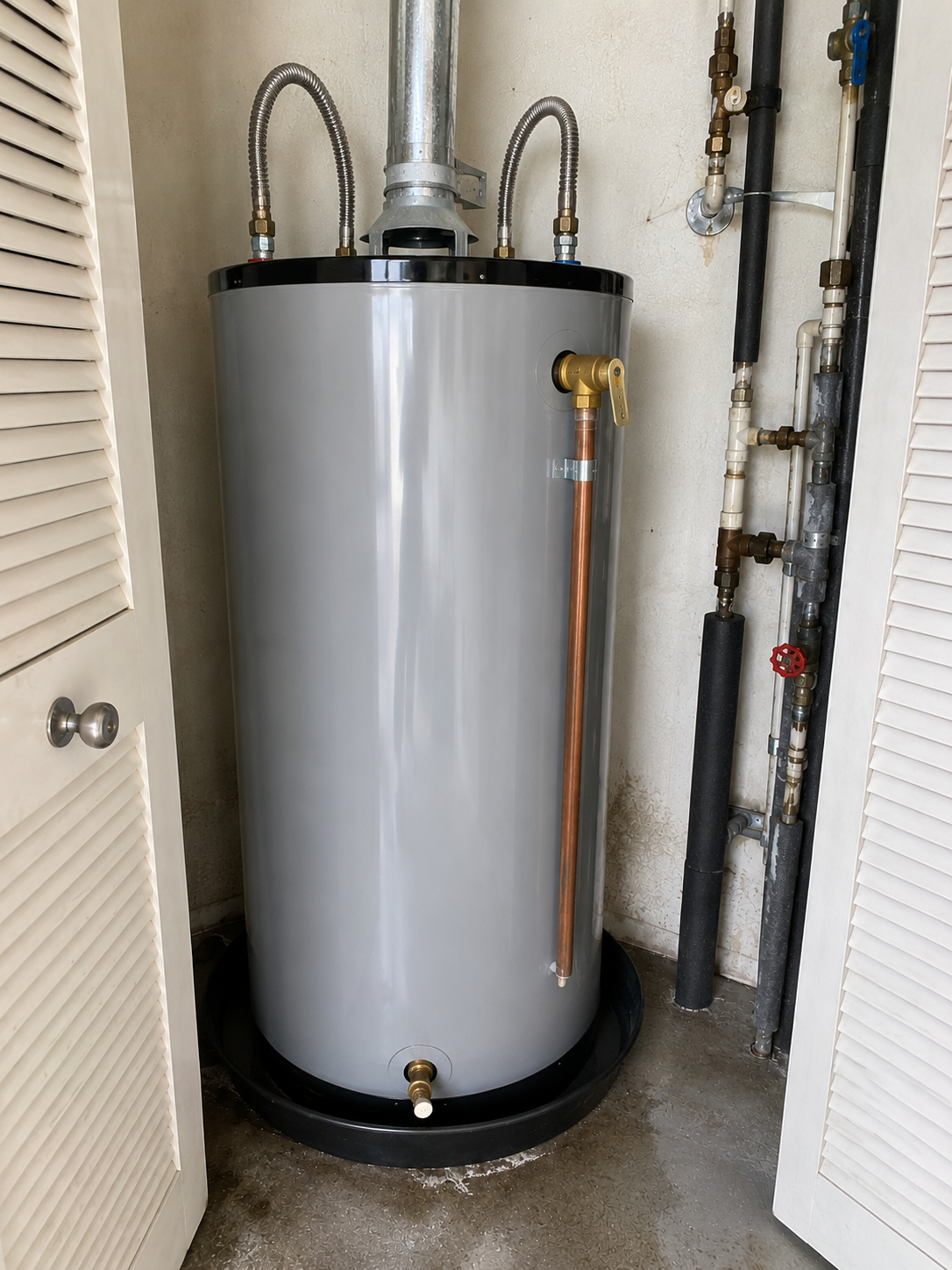 Water heater replacement in older Pompano Beach home